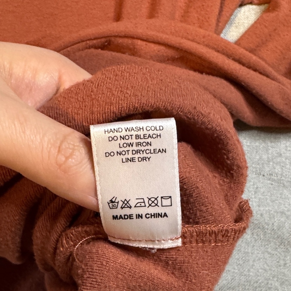 BE COOL Long Sleeve Crewneck Top in Rusty Terracotta - Picture 4 of 5